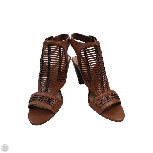 Sandals Heels Kitten By Vince Camuto In Brown, Size: 7.5