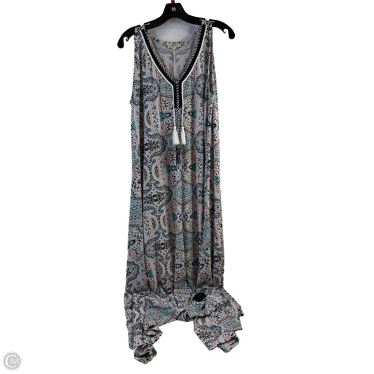 Dress Casual Maxi By Style And Company In Blue & White, Size: L