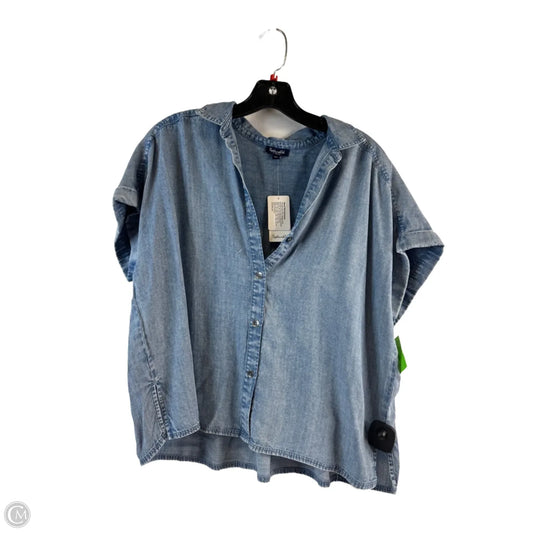 Top Short Sleeve By Splendid In Blue Denim, Size: Xs