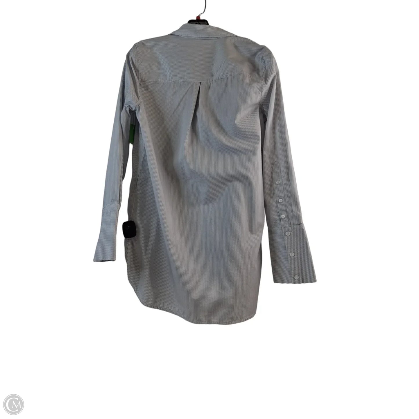 Tunic Long Sleeve By Equipment In Striped Pattern, Size: M