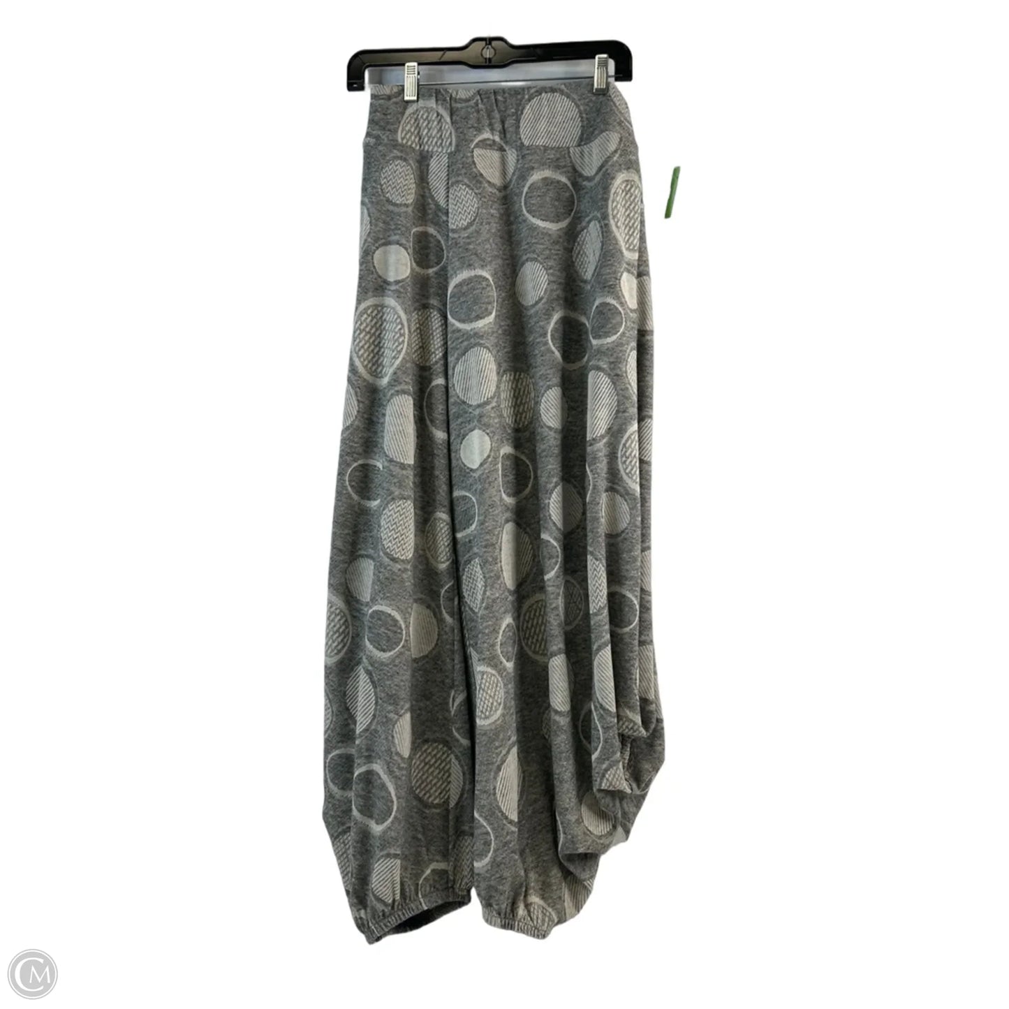 Pants Cropped By Ic By Connie K In Grey & White, Size: 16
