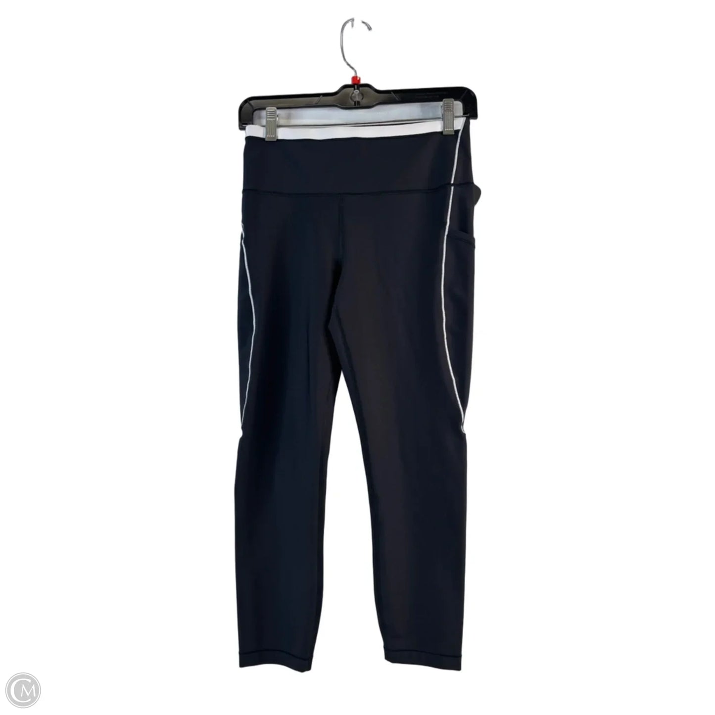 Athletic Leggings By Athleta In Black & White, Size: M