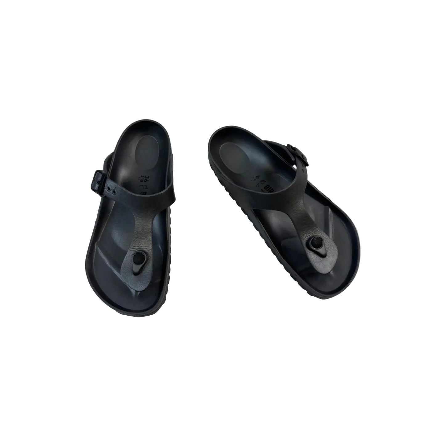 Sandals Flats By Birkenstock In Silver, Size: 5