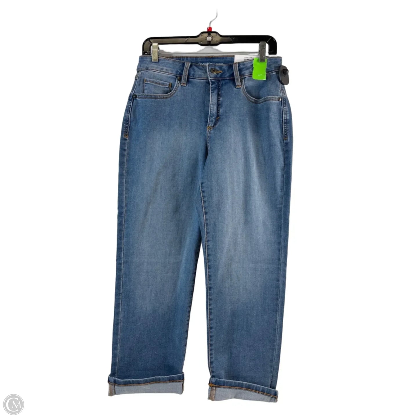 Jeans Cropped By Style And Company In Blue Denim, Size: 8