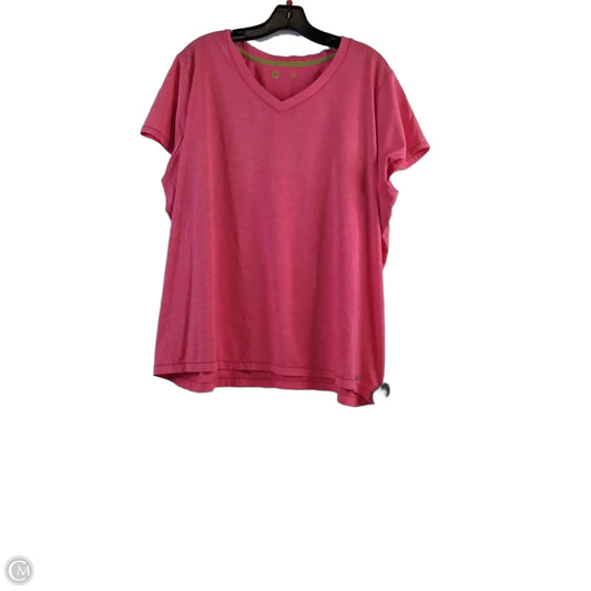 Top Short Sleeve By Xersion In Pink, Size: 3x