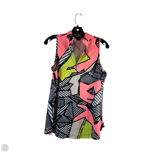Athletic Tank Top By Jamie Sadock In Orange & Yellow, Size: S
