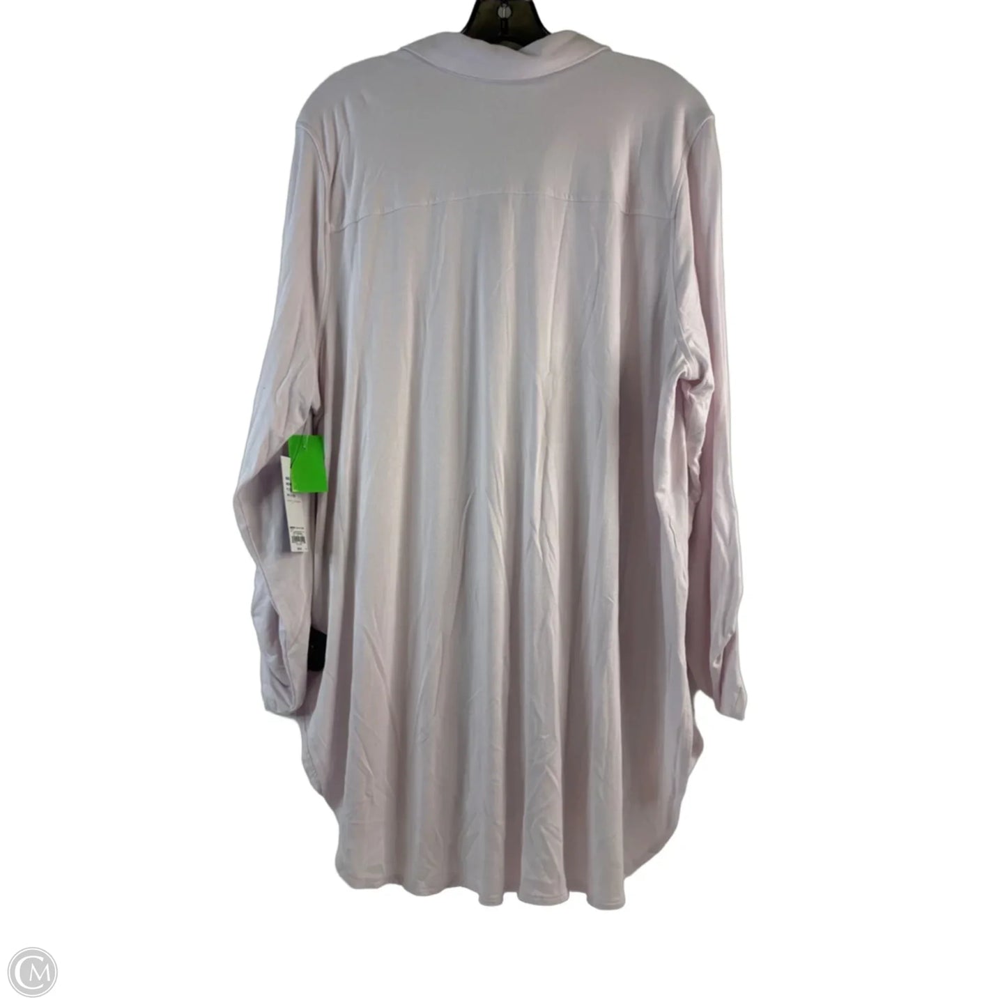 Top Long Sleeve By Apt 9 In Pink, Size: Xxl