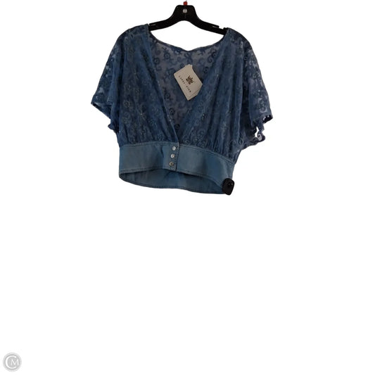 Top Short Sleeve By Clothes Mentor In Blue, Size: M