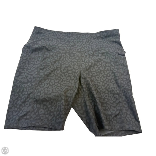 Athletic Shorts By Yogalicious In Leopard Print, Size: 2x