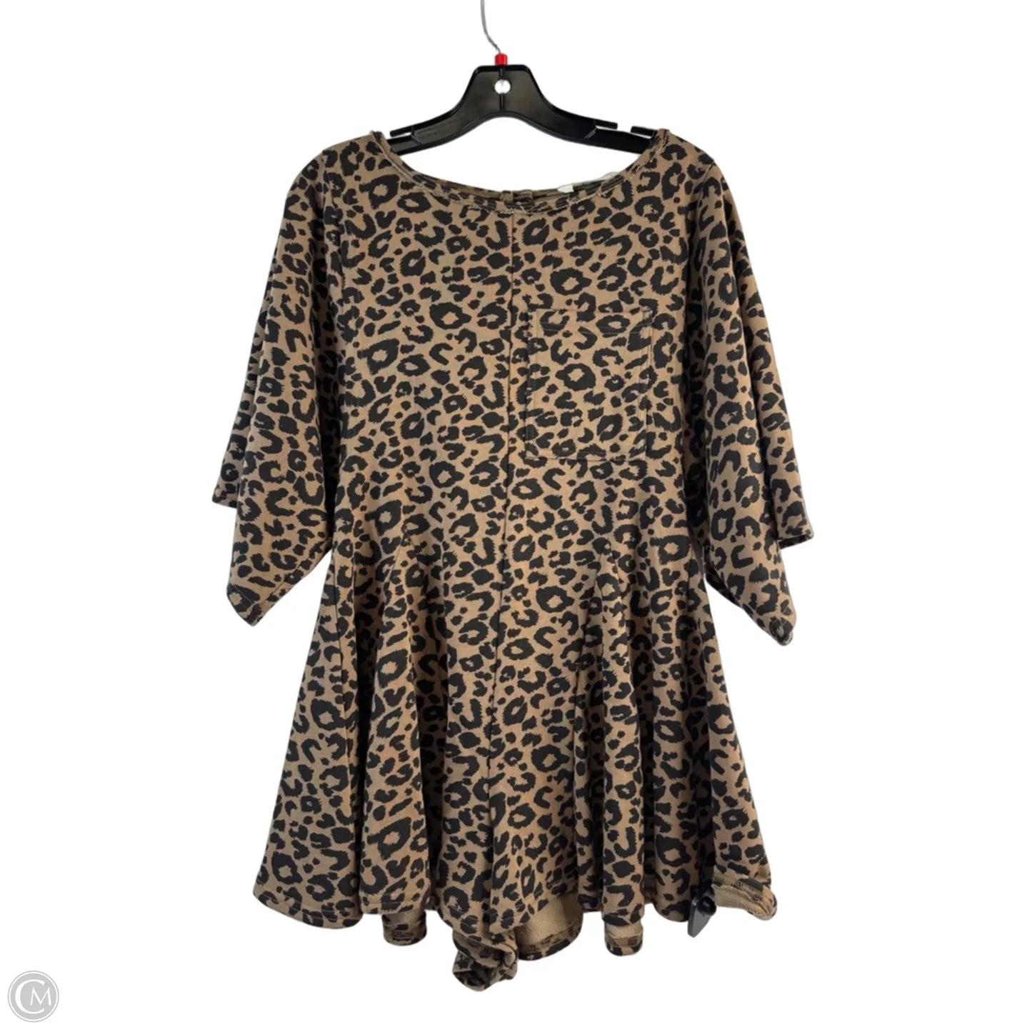 Romper By Clothes Mentor In Leopard Print, Size: S