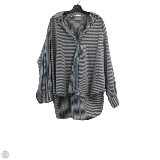 Top Long Sleeve By Gap In Striped Pattern, Size: L