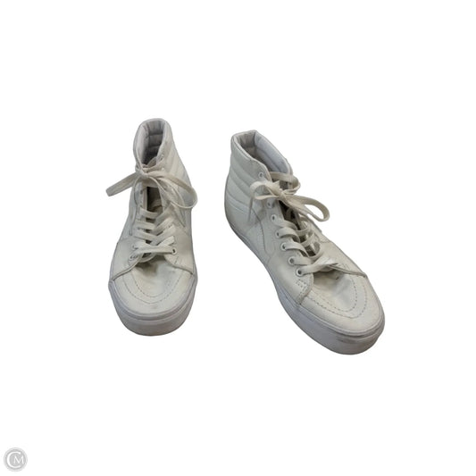 Shoes Sneakers By Vans In White, Size: 8.5
