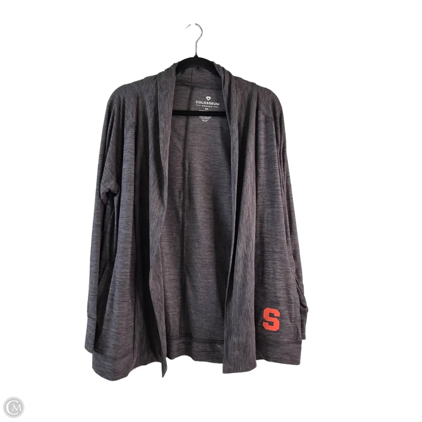 Athletic Top Long Sleeve Collar By Colosseum In Grey, Size: M
