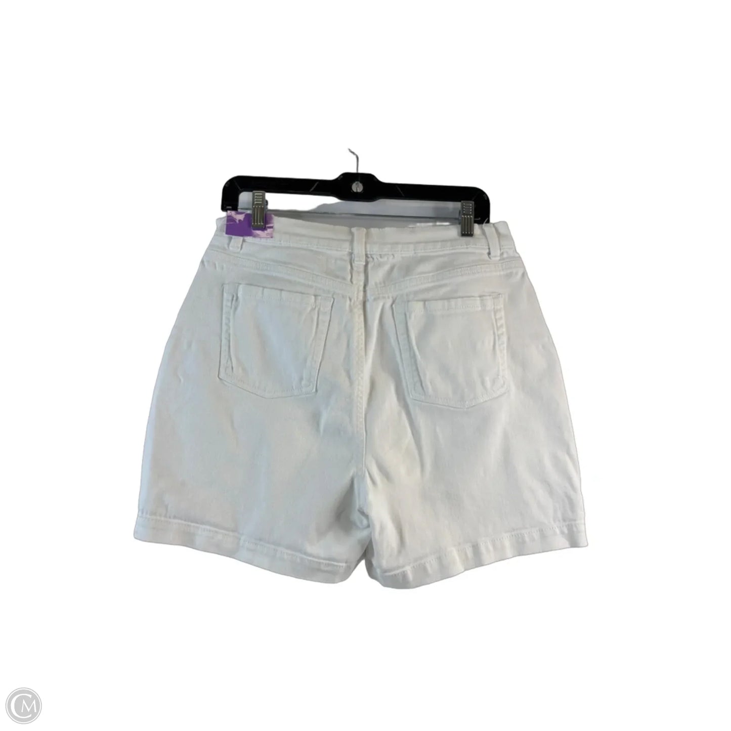 Shorts By Gloria Vanderbilt In White Denim, Size: 12