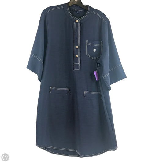 Dress Casual Midi By Tommy Hilfiger In Navy, Size: M