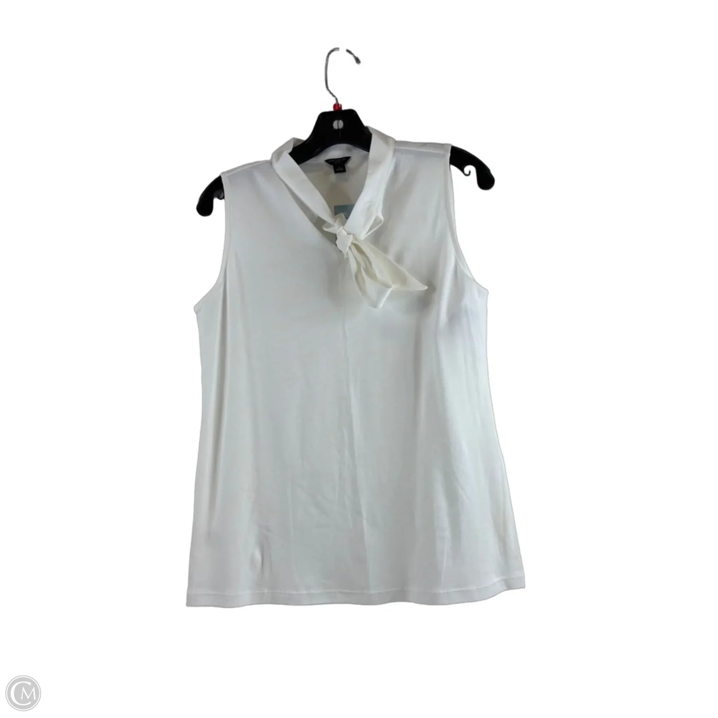 Top Sleeveless By Ann Taylor In White, Size: Mp