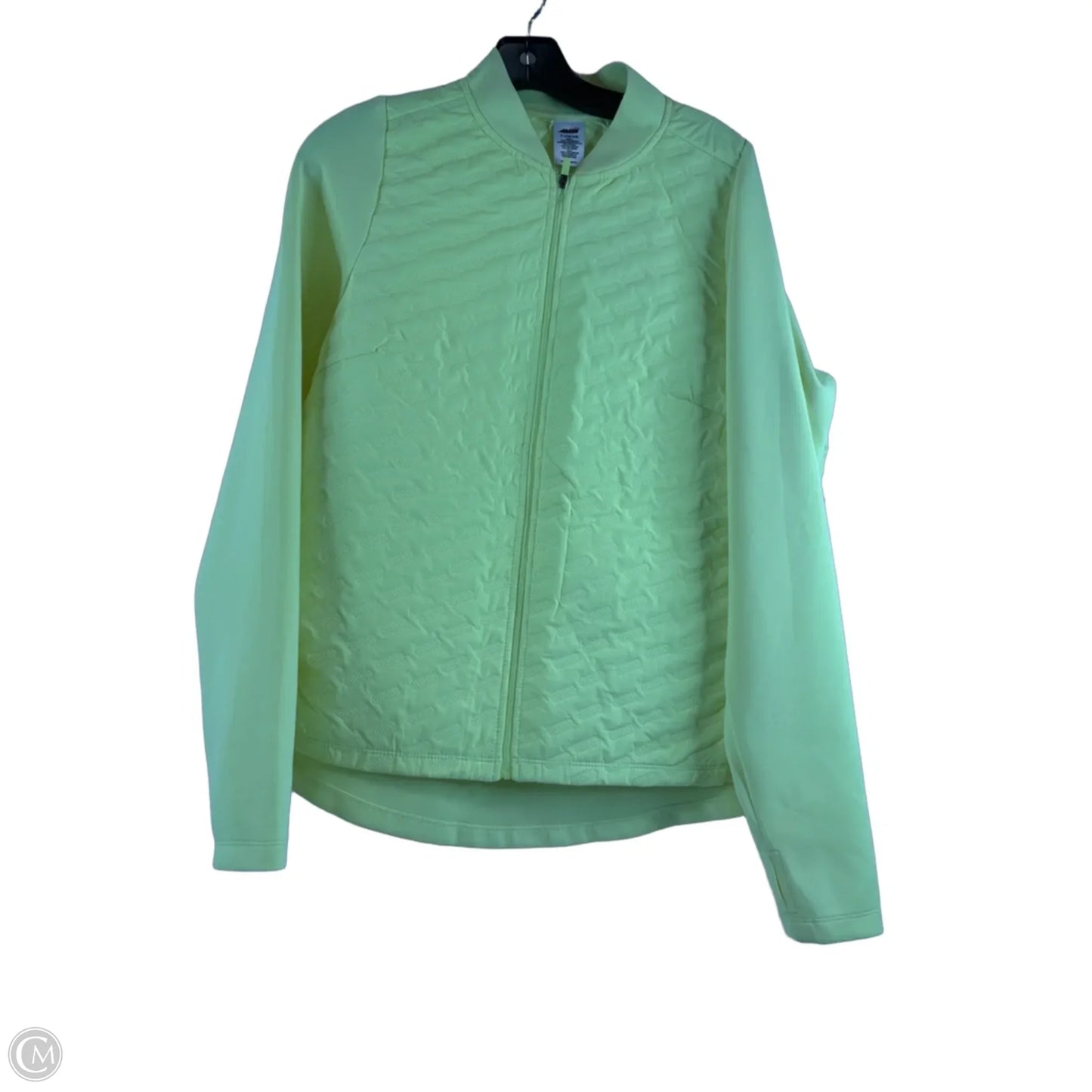 Athletic Jacket By Avia In Yellow, Size: L