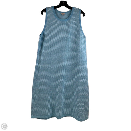 Dress Sweater By Talbots In Blue & White, Size: Xl