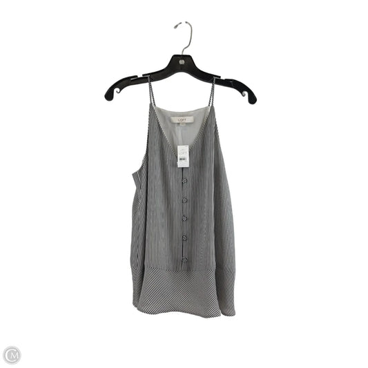 Top Cami By Loft In Black & White, Size: S