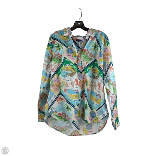 Top Long Sleeve By Talbots In Multi-colored, Size: M