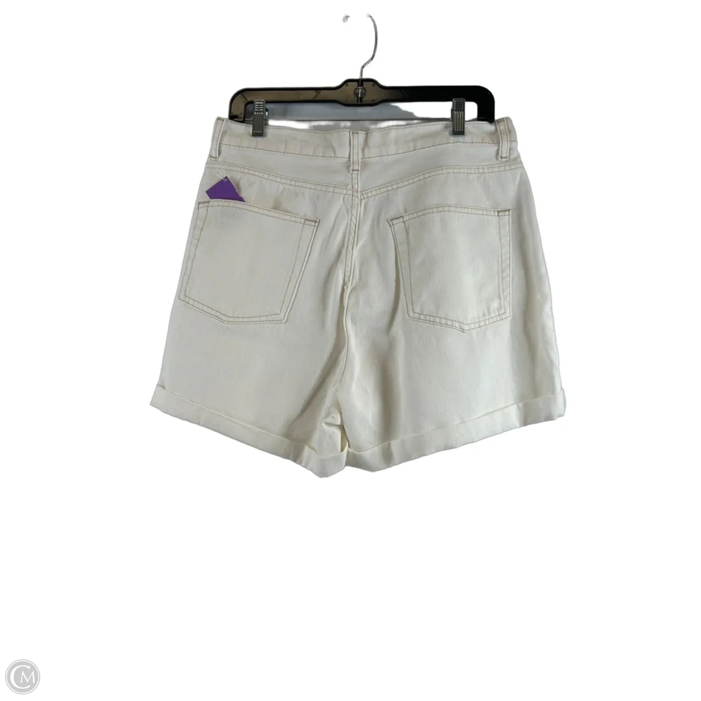 Shorts By Top Shop In White Denim, Size: 10