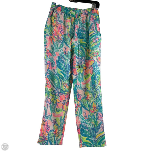 Pants Designer By Lilly Pulitzer In Blue & Pink, Size: Xs