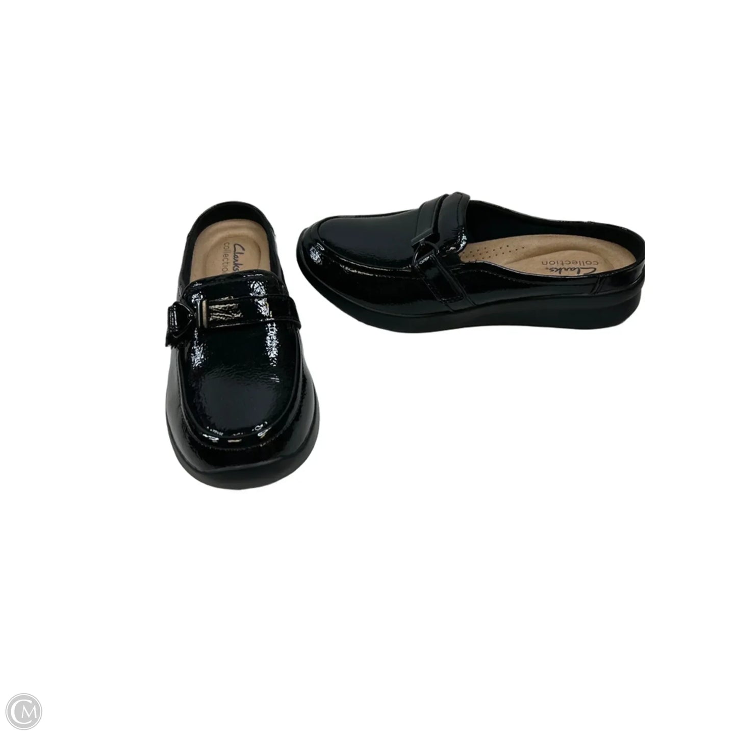 Shoes Flats By Clarks In Black, Size: 8