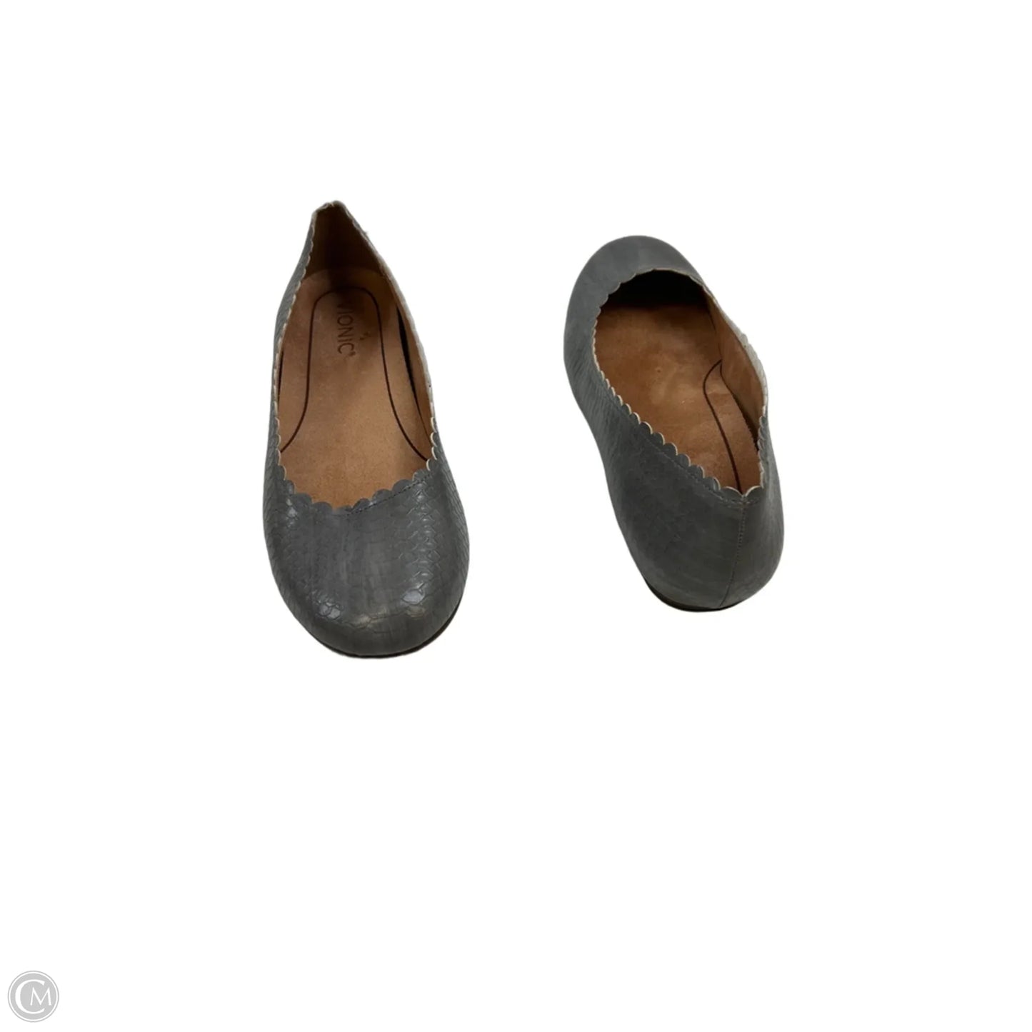Shoes Flats By Vionic In Grey, Size: 8