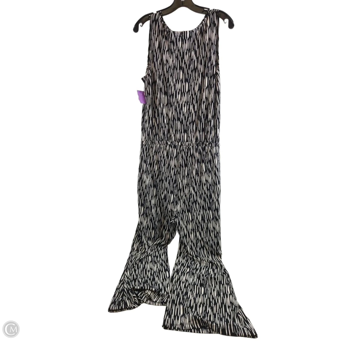 Jumpsuit By Chicos In Black & Cream, Size: M