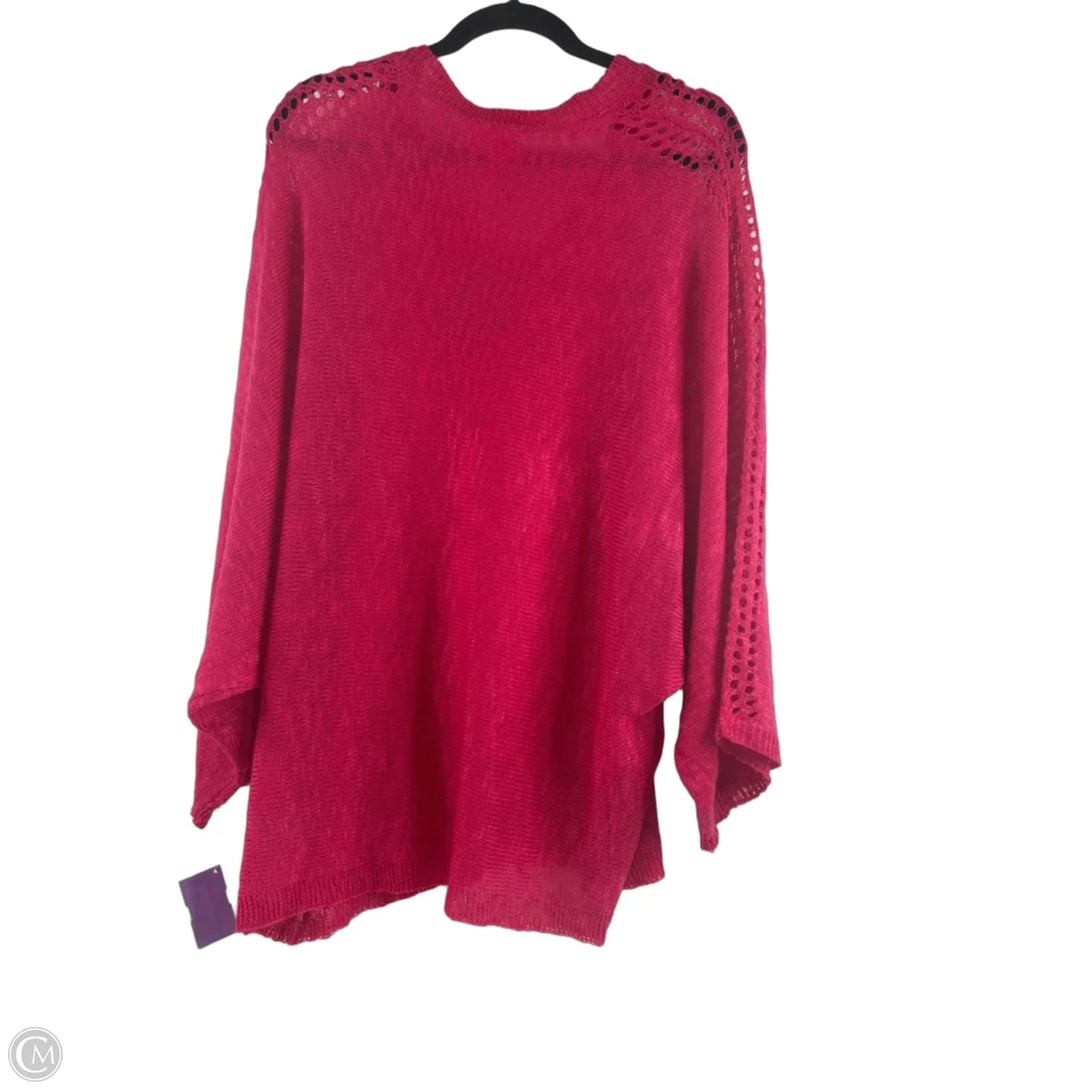 Sweater Short Sleeve By Bibi In Pink, Size: L