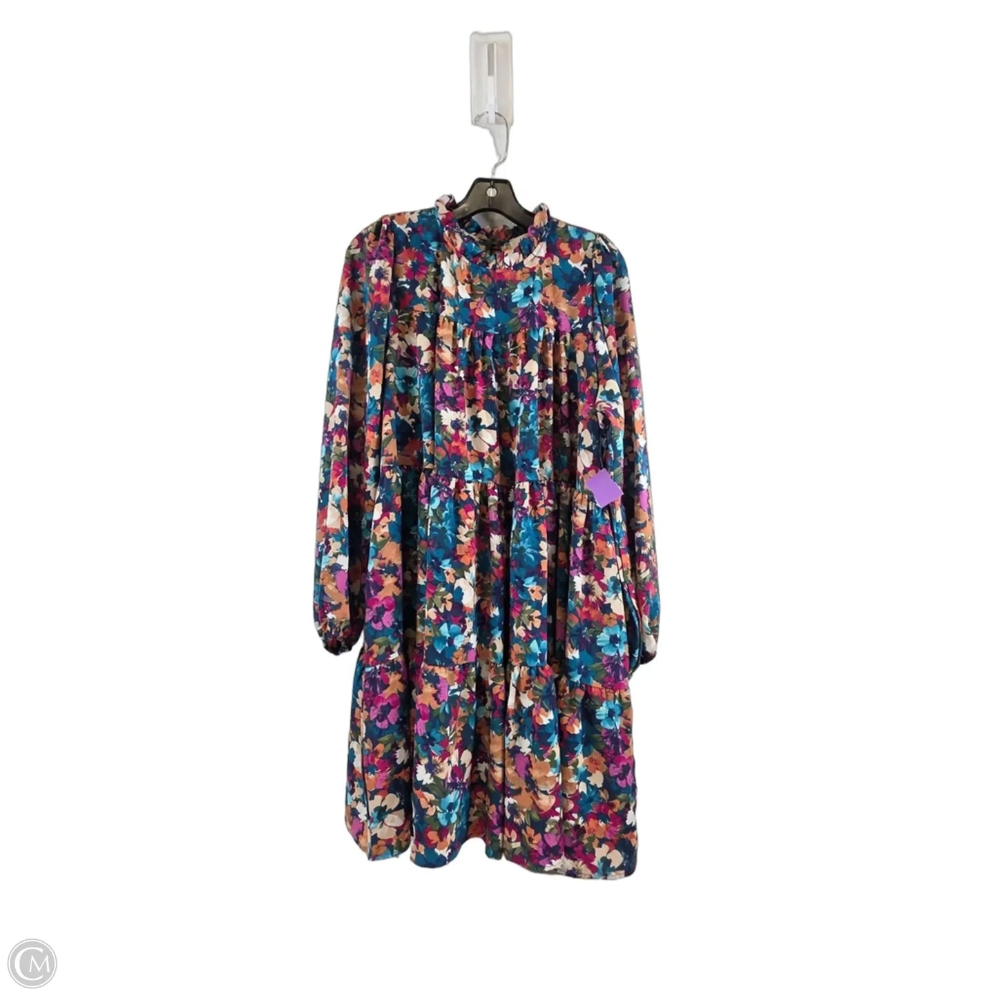 Dress Casual Midi By Haptics In Floral Print, Size: L