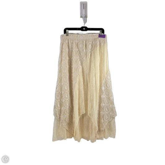 Skirt Maxi By Chicos In Ivory, Size: 12