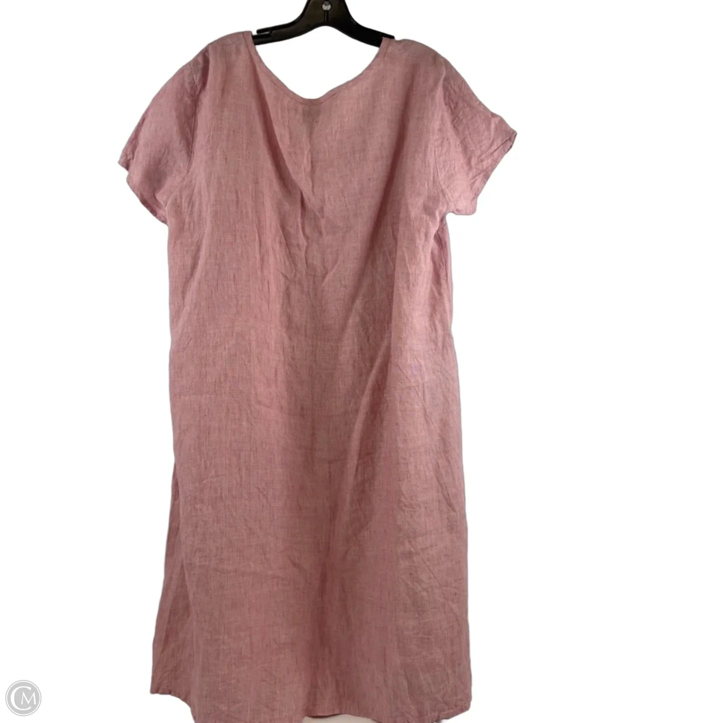 Dress Casual Midi By Flax In Pink, Size: L