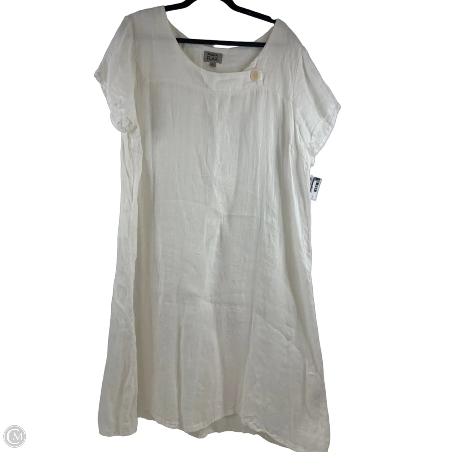 Dress Casual Midi By Flax In White, Size: L