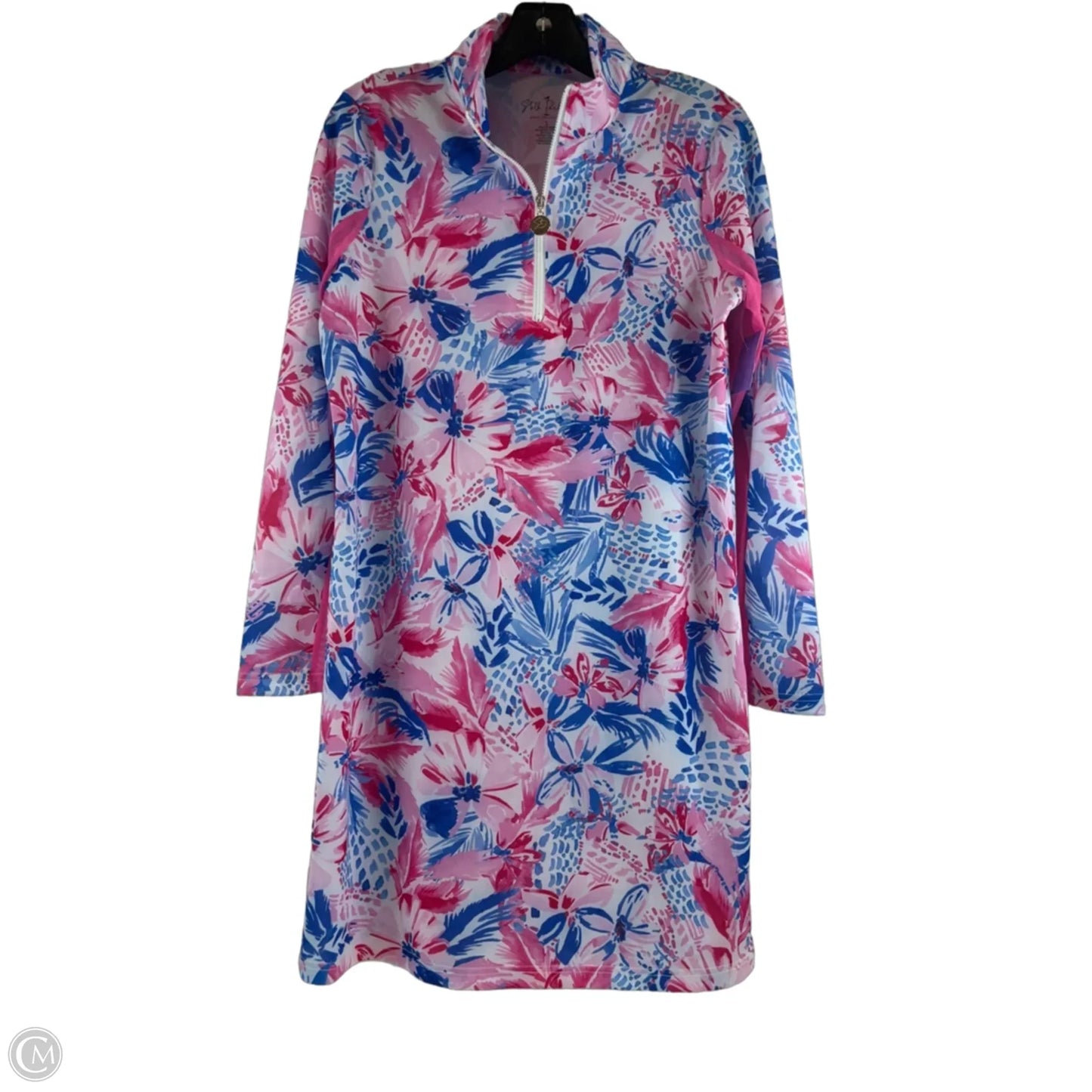Athletic Dress By Stella Parker In Pink & White, Size: S