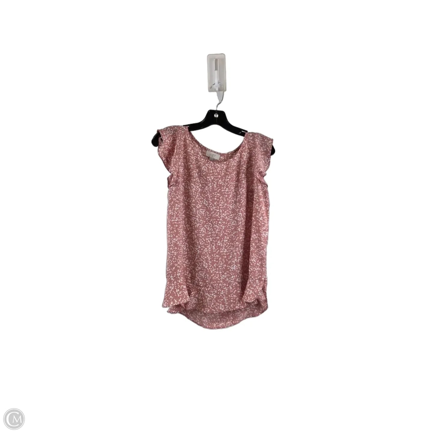 Top Short Sleeve By Loft In Peach, Size: S
