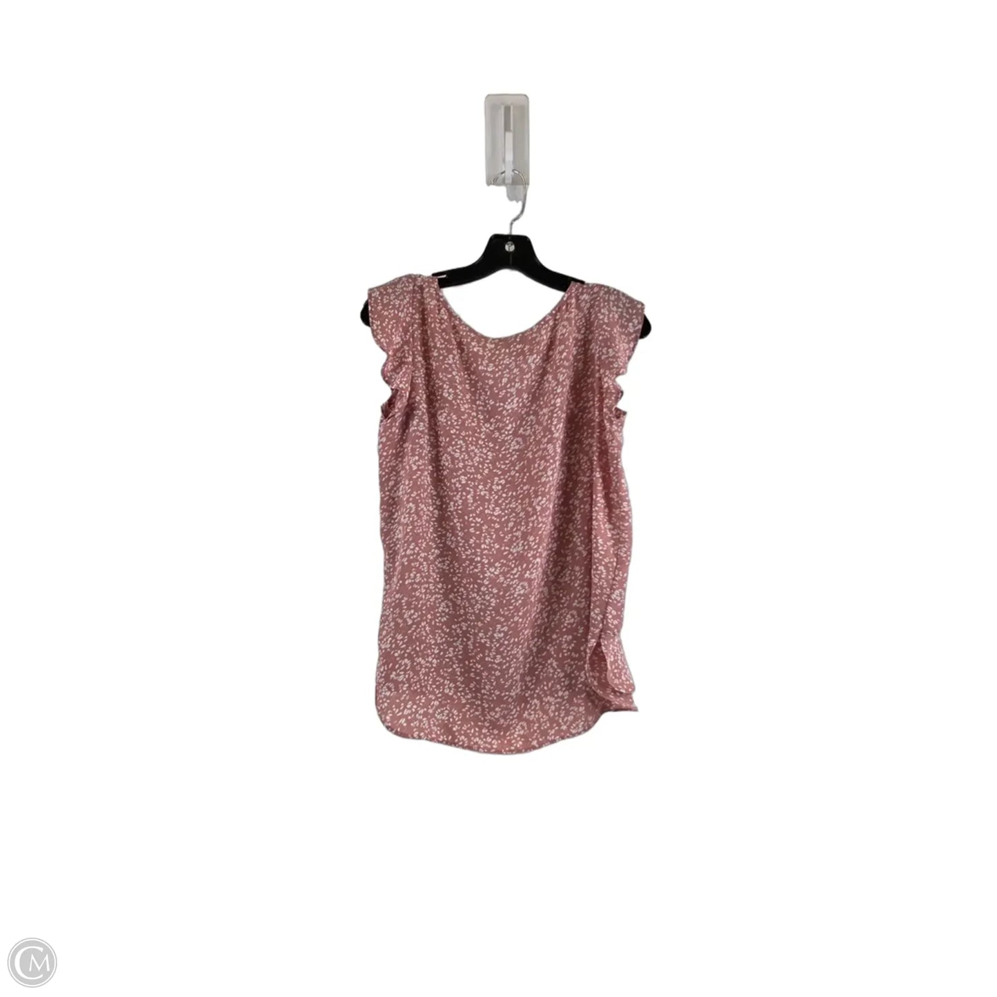 Top Short Sleeve By Loft In Peach, Size: S