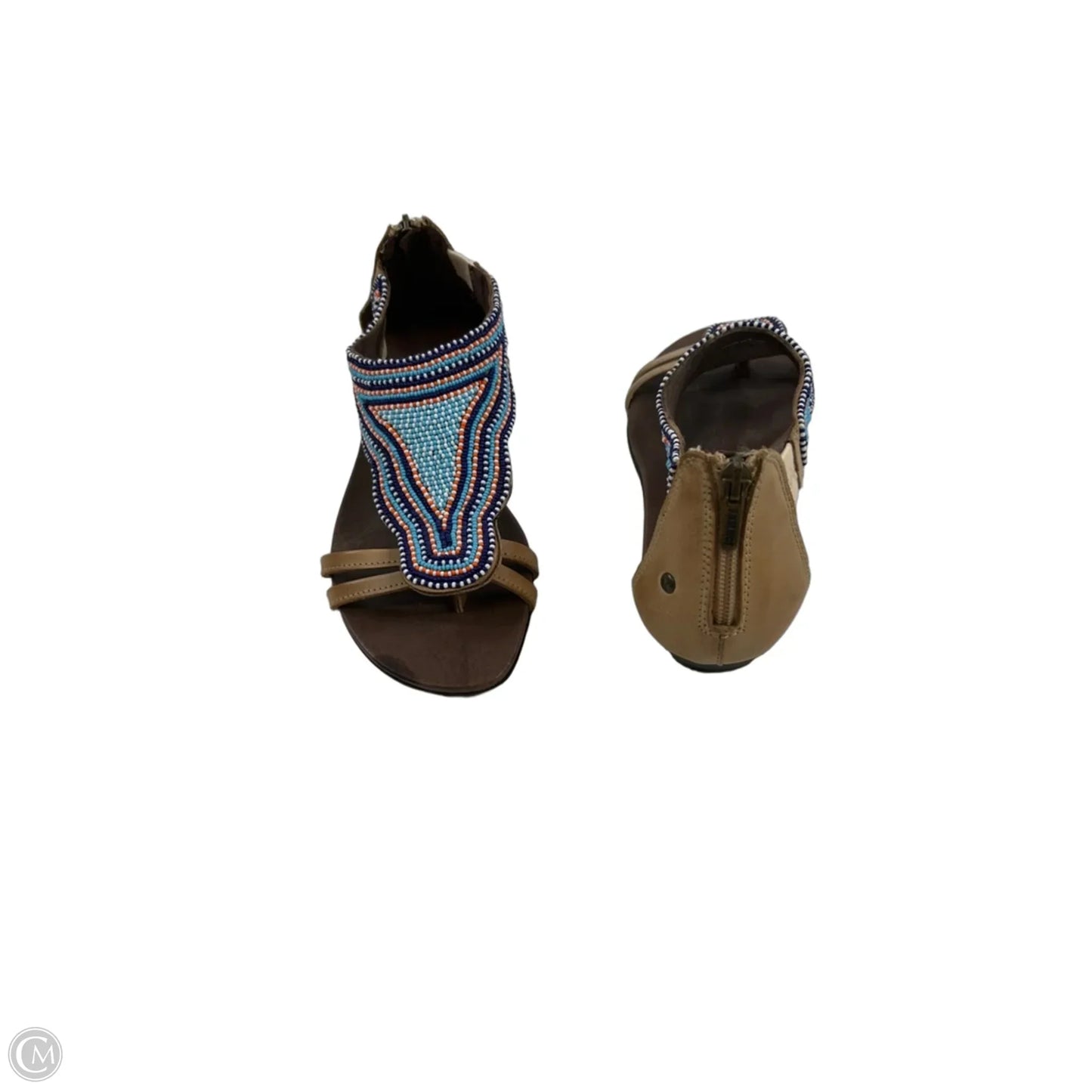 Sandals Flats By Pikolinos In Blue & Brown, Size: 7