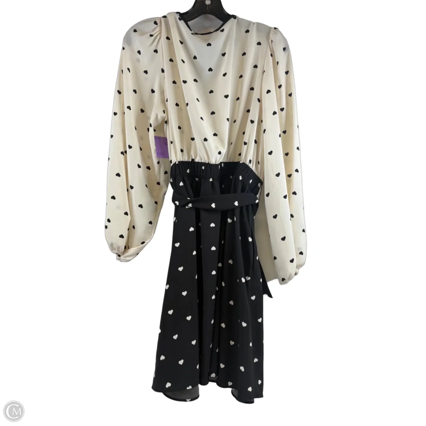 Dress Designer By Kate Spade In Black & Cream, Size: L