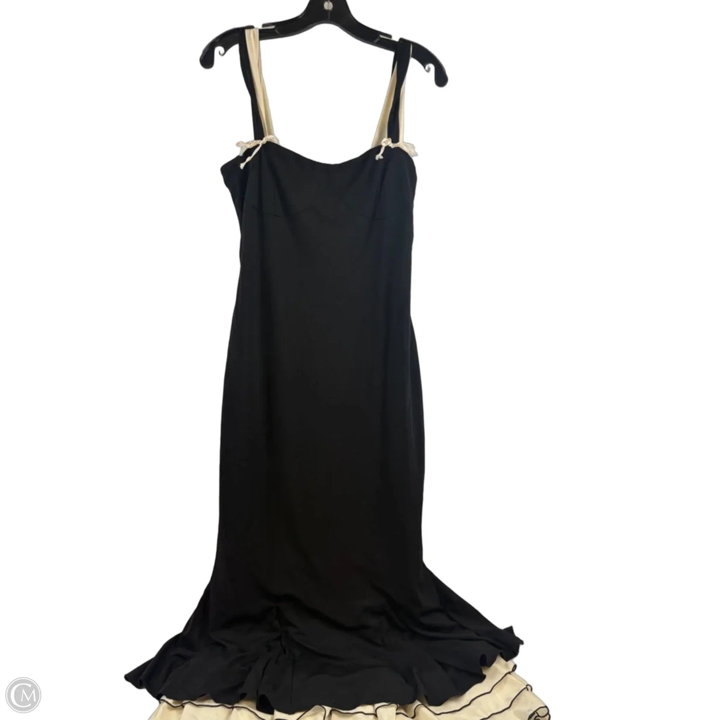 Dress Casual Maxi By Clothes Mentor In Black & Cream, Size: M