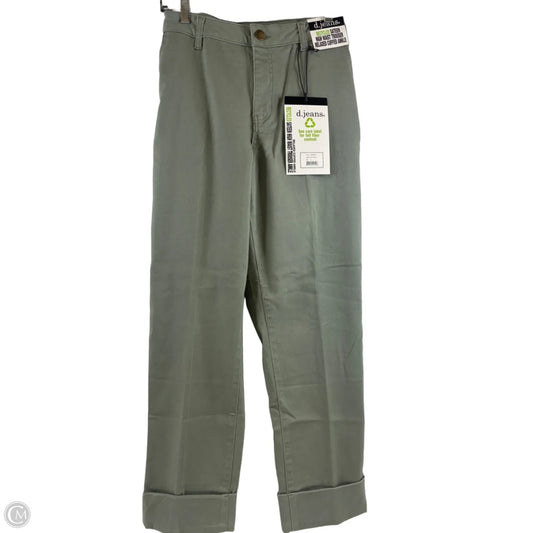 Jeans Straight By D Jeans In Green Denim, Size: 12