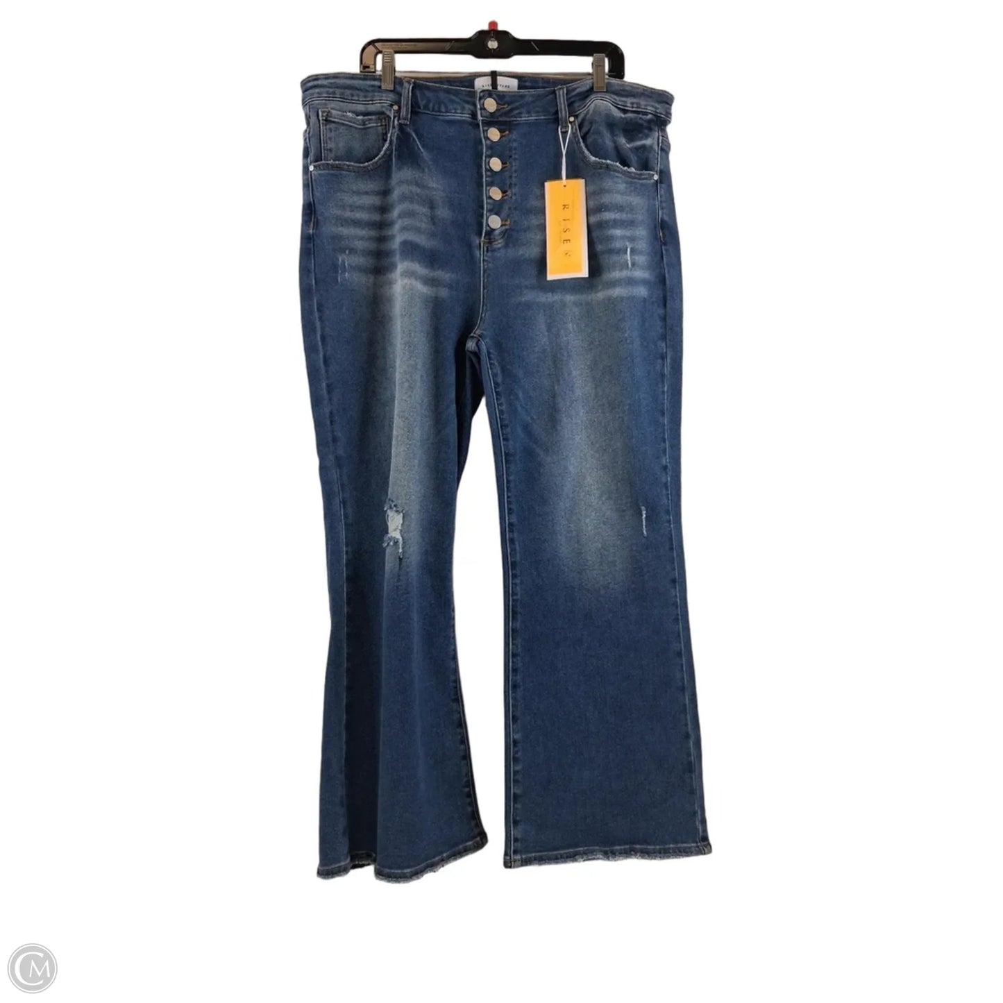 Jeans Flared By Risen In Blue Denim, Size: 24