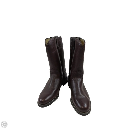 Boots Western By Justin In Brown, Size: 7.5