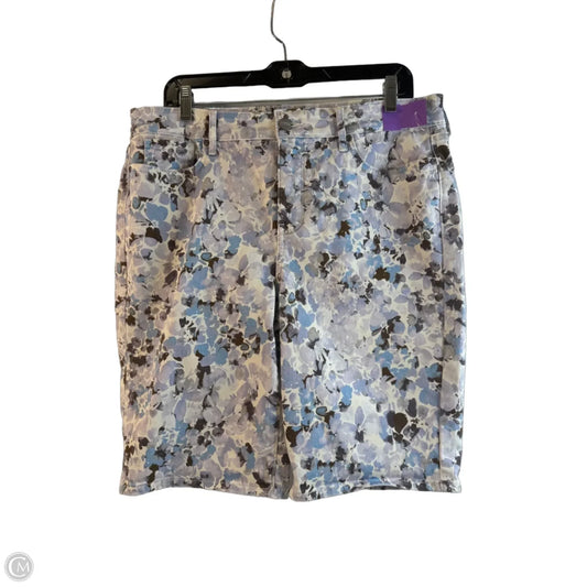 Shorts By Not Your Daughters Jeans In Purple & White, Size: 14