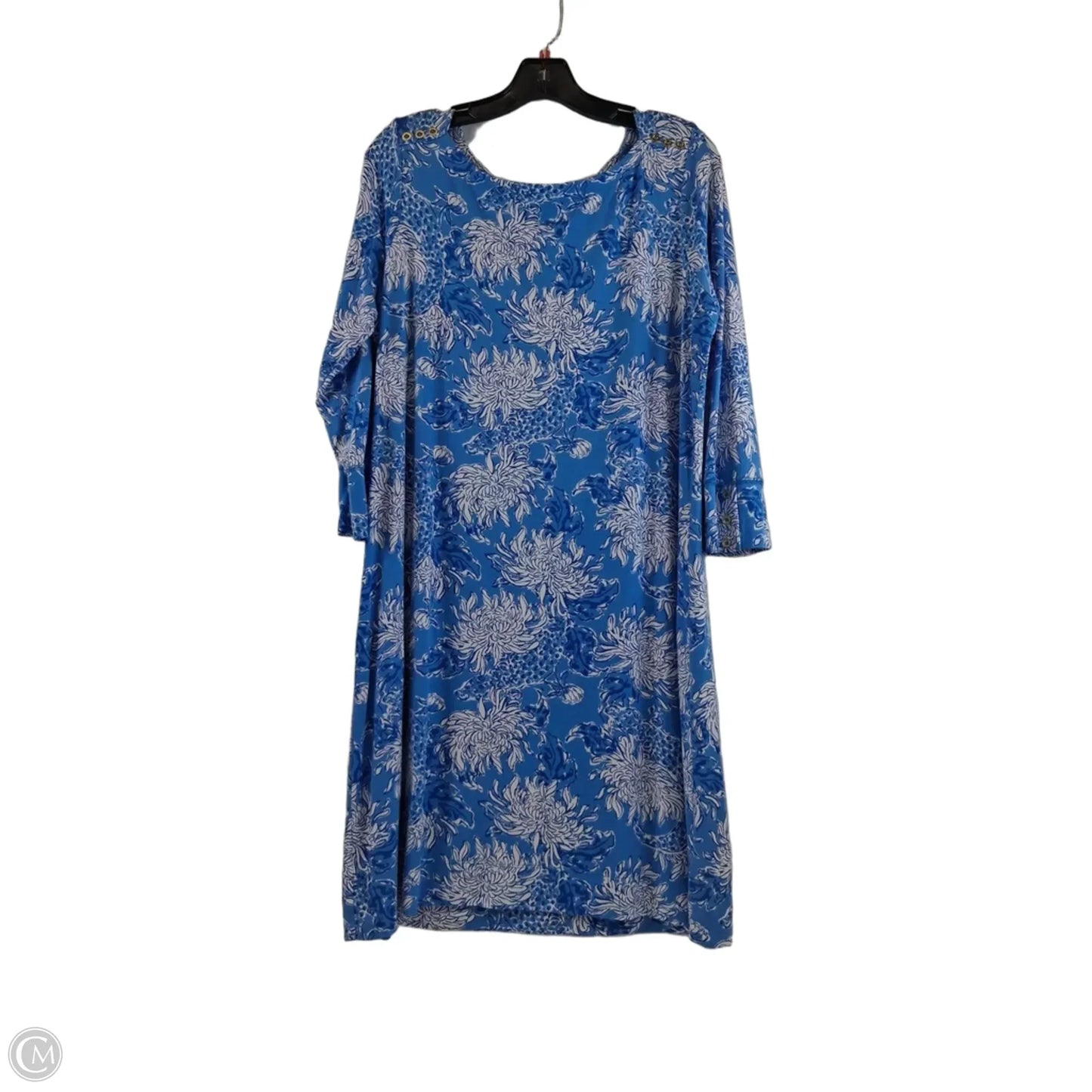 Dress Designer By Lilly Pulitzer In Blue & White, Size: Xl