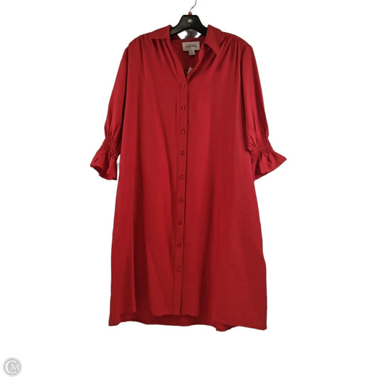 Dress Casual Midi By Joseph Ribkoff In Red, Size: 12