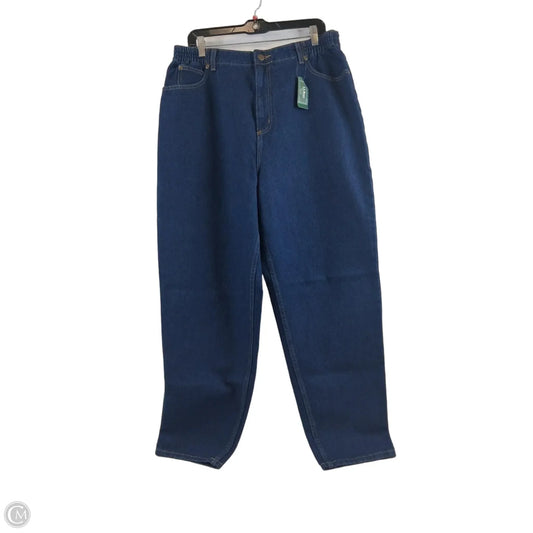 Jeans Straight By L.l. Bean In Blue Denim, Size: 20