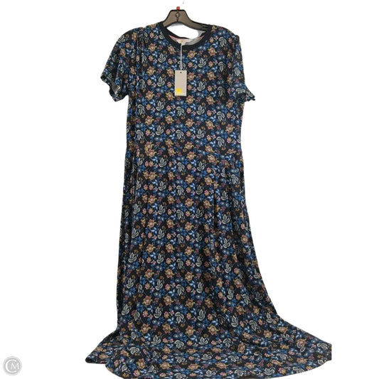 Dress Casual Maxi By Boden In Blue & Pink, Size: L