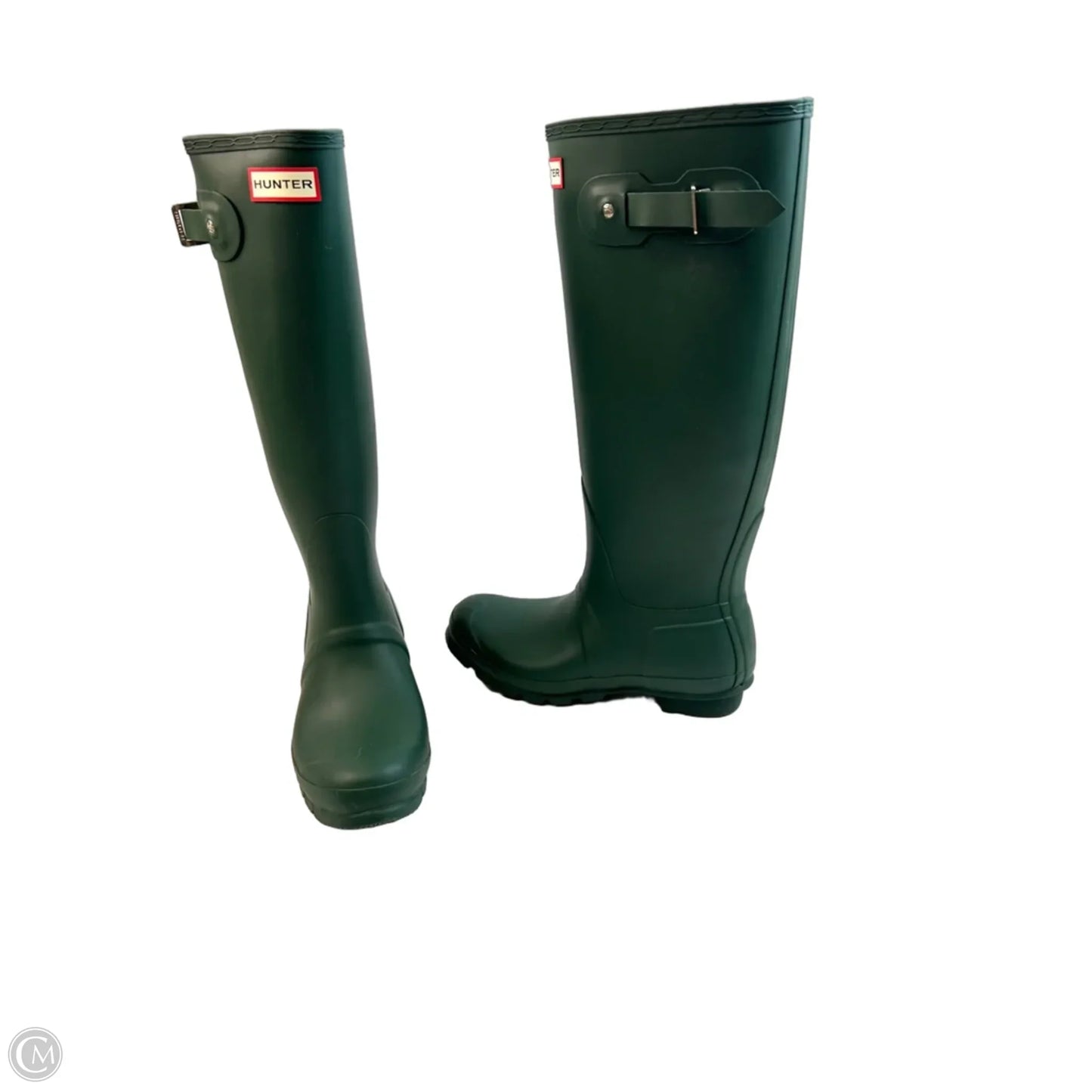 Boots Rain By Hunter In Green, Size: 8