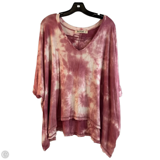 Top Short Sleeve By Three Bird Nest In Tie Dye Print, Size: M